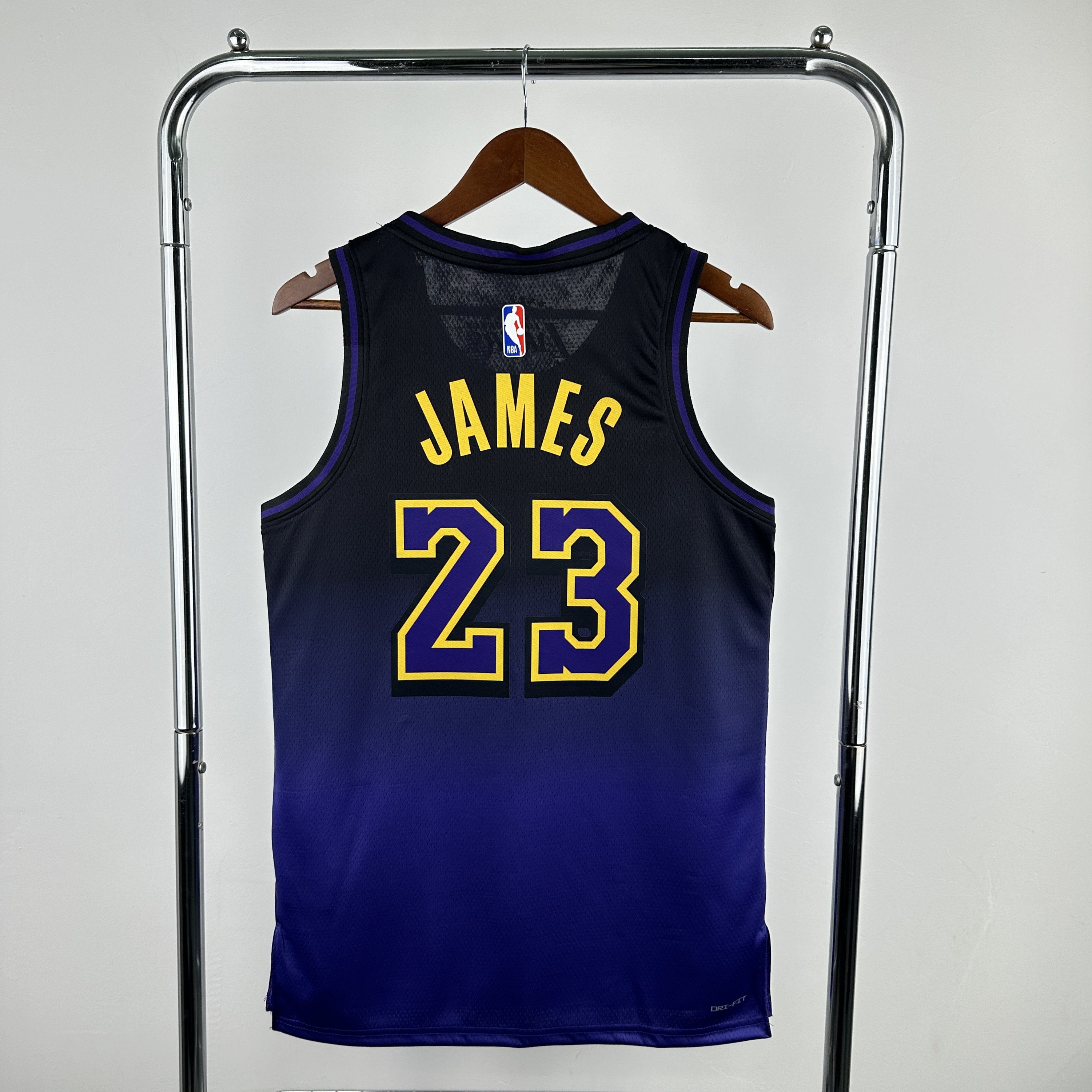 Men Los Angeles Lakers #23 James Purple City Edition Season Nike 2025 NBA Jersey->los angeles lakers->NBA Jersey